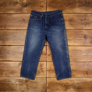 Vintage Levis 504 Jeans 33 x 26 Medium Wash Straight Blue Red Tab Denim - Picture 1 of 9
