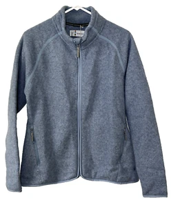 Smartwool Womens Large Midlayer Hudson Trail Merino Wool Fleece Full Zip Jacket - Picture 1 of 9