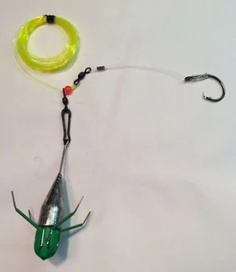 Heavy Duty Hatteras Style Drum Rig with McMahon Snap Fish Finder Rig 4oz Sputnik - Picture 1 of 1