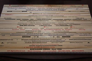 36 SQUARE Yardstick Wood Wooden Ruler Lot Advertising Sign Color Art Craft Hobby - Picture 1 of 10