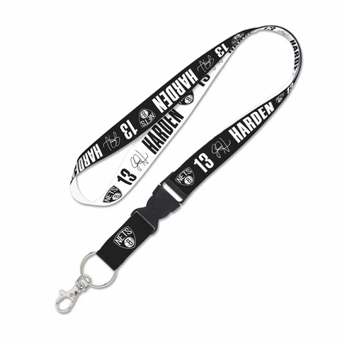 JAMES HARDEN BROOKLYN NETS LANYARD W/ DETACHABLE BUCKLE 1" WIDE 22" LONG Cover