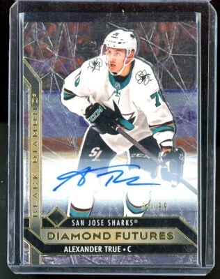 2020-21 Black Diamond Diamond Futures Autographs #BDFAT Alexander True  60/99 - Image 1 of 2