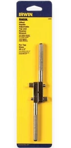 Irwin High Carbon Steel Offset Handle Adjustable Tap Reamer Wrench 12021 USA - Picture 1 of 2