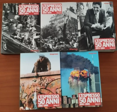 L'ESPRESSO 50 ANNI 5 volumi dal 1955 al 2005 - Immagine 1 di 2