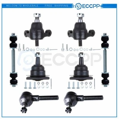 8 For 1963-1964 Chevrolet Impala Front Upper Lower Ball Joints Tie Rods Sway Bar - Image 1 of 4