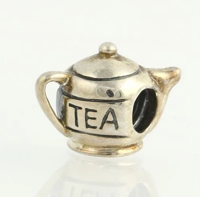 NEW Chamilia Bead Charm - Sterling Silver Tea Pot GA-38 - Image 1 of 4