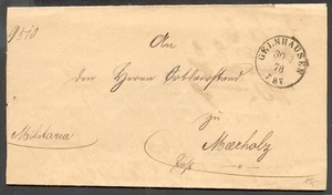 GELNHAUSEN 1878 DIENST ->MEERHOLZ TuT (L8174a - Picture 1 of 1