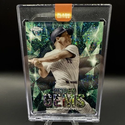 2024 Topps Hidden Gems #HG-50 Mickey Mantle SSP New York Yankees RARE - Image 1 of 2