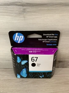 HP 67 Genuine Black Ink Cartridge - New Exp 2/25 - Picture 1 of 3