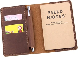 Leder Notizbucheinband für Feldnotizen, handgefertigter Journaleinband für Moleskine Cah - Bild 1 von 12