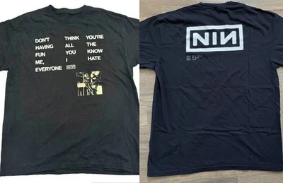 NIN Nine Inch Nails Peel It Back Tour 2025 Wish Lyrics T-shirt Comfort Colors - Image 1 of 3