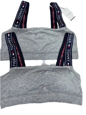 Tommy Hilfiger 全新带标签女式运动文胸套装 L 码 2 全新可拆卸衬垫 — 第 1/4 张图片