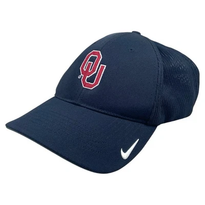 Gorra ajustada Nike Golf Oklahoma Sooners para hombre L/XL malla negra Flexfit Swoosh OU Foto 1 de 4