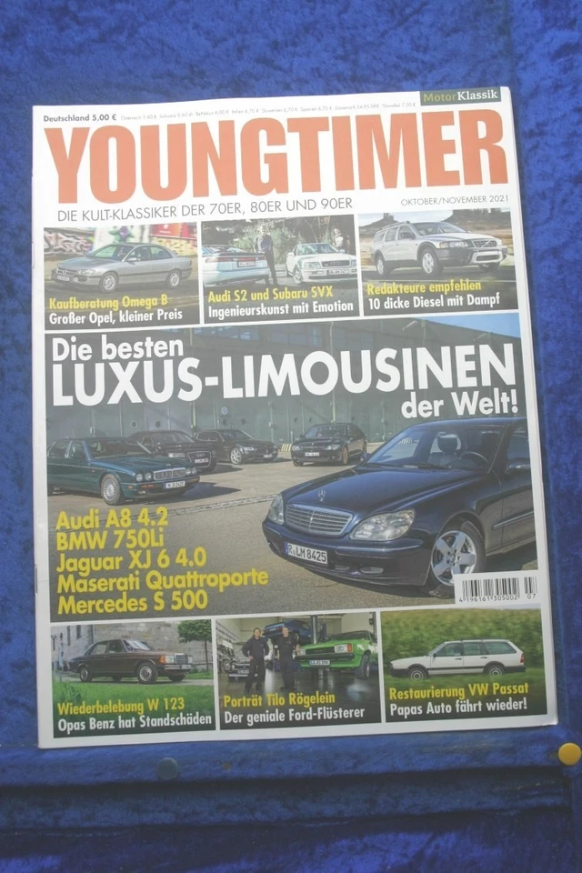 Youngtimer 7/21 Audi A8 S2 BMW 750 Il Omega B VW Passat Ford Capri Subaru Svx - Immagine 1 di 3