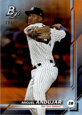 Miguel Andujar 2019 Bowman Platinum Orange #99 18/25 - Image 1 of 2