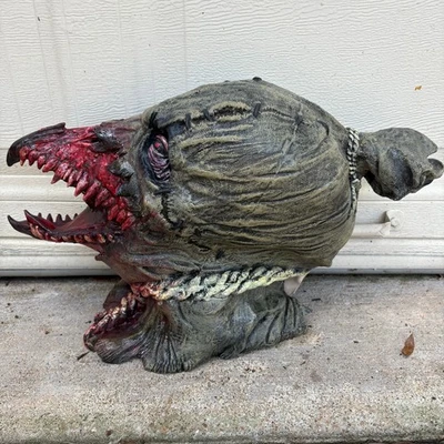 Máscara de látex monstruo de terror grotesco - Disfraz de Halloween utilería criatura aterradora Foto 1 de 3