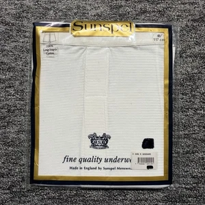 Sunspel Underwear Briefs Mens W46 White 100% Long Staple Cotton England Vintage - Picture 1 of 4