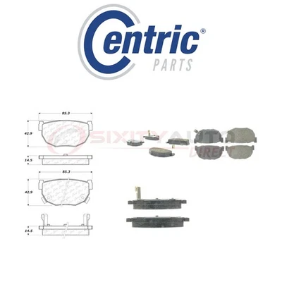 Centric Ceramic Disc Brake Pads w Shims for 1984-1989 Nissan 300ZX 3.0L V6 - si - Image 1 of 4