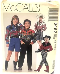 McCall's Pattern #6452 - Boys & Girls Western Shirt, Pants & Shorts - Picture 1 of 2