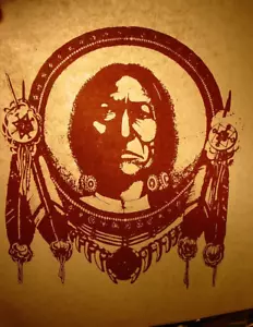 INDIAN CHIEF VINTAGE ANNI '70 CLASSICO FERRO STORIA SU TRASFERIMENTO - BELLO, B-24 - Foto 1 di 3