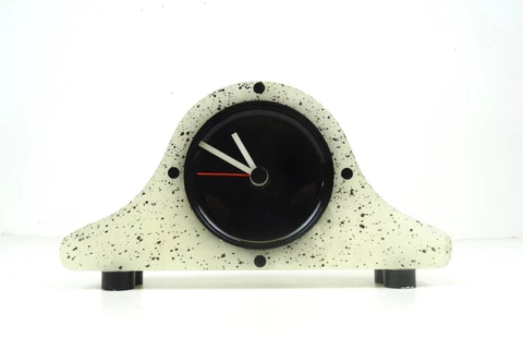 ITALIAN ALABASTER POP ART VINTAGE POSTMODERN 80s MEMPHIS AGE DESK CLOCK Cover