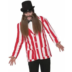 Adult Carnival Fair Master Circus Ringmaster Beard Mustache Old Fashioned - Picture 1 of 1