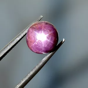 3,61 kt Natürlicher Stern Rubin Rund Cabochon 8,30 mm Unbeheizt Lose Edelstein - Bild 1 von 4