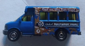 Matchbox Michael's Hollywood Tours School Bus Blue - Picture 1 of 6