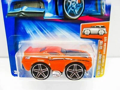 1 NEW Hot Wheels Die Cast Collectible - 1972 Plymouth Barracuda - 2004b - Image 1 of 4