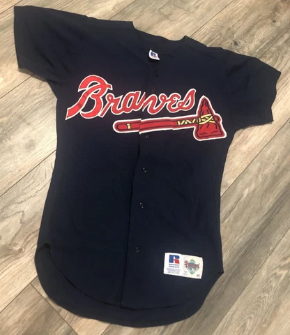 Vintage Russell Athletic Diamond Collection Atlanta Braves MLB Jersey Men's 40 Cover