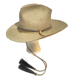 Vintage 1960's DONHOY Hi Rider Cowboy Western Workmans Hat-Sze. 7-1/8-22 " head - Picture 1 of 17