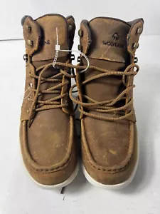 Wolverine Karlin Moc-Toe 6" W880265 Men's Brown Leather Lace Up Work Boot 13 - Picture 1 of 8