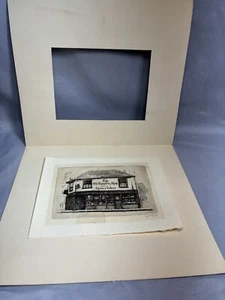 Vintage CECIL FORBES signierte RADIERUNG Artist Proof DICKENS OLD CURIOSITY SHOP - Bild 1 von 13