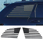 Produktbild - 2PCS Heckfenster Dekor Trim Abziehbilder für Jeep Grand Cherokee 11+ USA Flagge