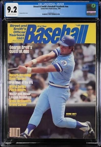 George Brett 1981 Street & Smith’s CGC 9.2 Newsstand Magazine Yearbook POP 1 - Picture 1 of 2