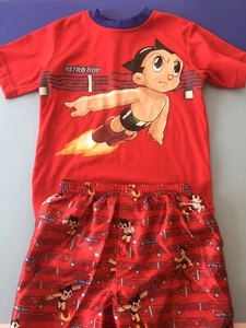 Officially Licensed New Tezuka 2005 Astro Boy red 2 piece boys pyjama set size 5 - Picture 1 of 8