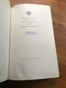 Leather Infinite Plan Isabel Allende limit First Edition SIGNED Franklin Library - Picture 1 of 4