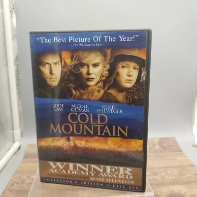 Cold Mountain (DVD, 2004) Jude Law Nicole Kidman Renee Zellweger Civil War - Image 1 of 4