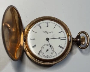 Very Nice 1902 Elgin Pocket Watch, 7j, 6s Grade 206, Hunter - B20 - Picture 1 of 7