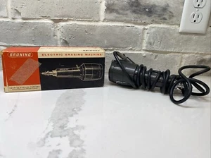 BRUNING NO. 87-201 ELECTRIC ERASING MACHINE IN ORIGINAL BOX WORKS! [CHR10] - Picture 1 of 4