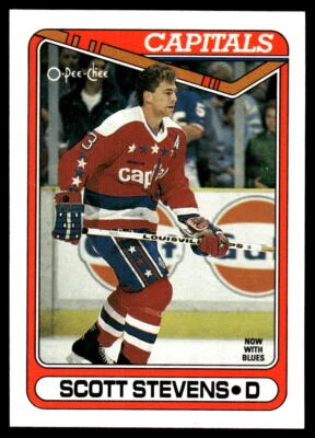 1990-91 O-Pee-Chee #211 Scott Stevens St. Louis Blues HOF - Image 1 of 2