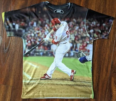 Three60 Chase Utley Philadelphia Phillies Shirt Short Sleeve Size YOUTH Large - Image 1 of 4