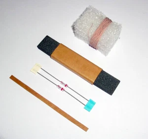 3 sets Radio Crystal Radio FerrIte Rod Antenna crafting kit 5X15X80mm - Picture 1 of 2