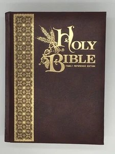 King James HOLY BIBLE Family Reference Red Letter Gold Edge Hardcover 1971 ✨EXC - Picture 1 of 12