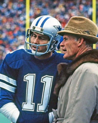 1981 Dallas Cowboys TOM LANDRY and DANNY WHITE 8x10 Photo Glossy Print Poster Cover