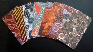 8 x ABORIGINAL DESIGN 180gsm -15cm x 9cm (6"x3.5") ~ Scrapbooking/Card Toppers - Picture 1 of 3
