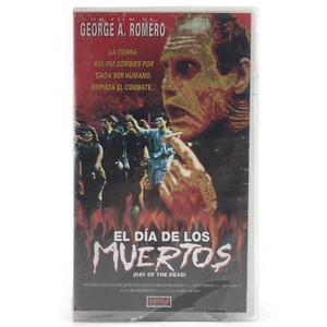 EL DIA DE LOS MUERTOS GEORGE A. ROMERO 1985 INDIE ZOMBIE GORE TERROR SEALED VHS - Bild 1 von 2
