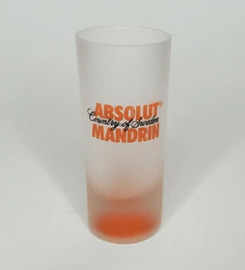Absolut Mandrin Tall Frosted Shot Glass - Picture 1 of 2