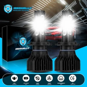 4-Sides H7 LED Headlight Bulbs High/Low Beam 6500K White Super Bright 2000000LM - Picture 1 of 12