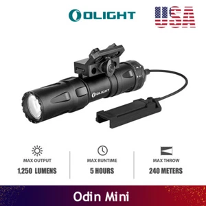 Olight Odin Mini 1250 Lumen Torch Tactical Weaponlight M-LOK Rail Mounted Black - Picture 1 of 15